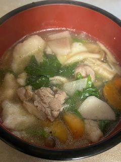 我が家の米粉と長芋にすいとん-レシピのメイン写真