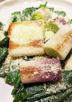 葉タマネギとパルメザンチーズ-レシピのメイン写真