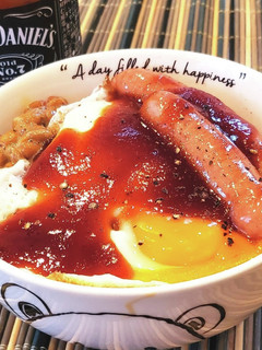 簡単&旨い!朝からBBQソース丼♡-レシピのメイン写真