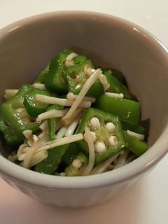 えのきとオクラの和え物-レシピのメイン写真