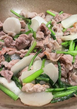 豚肉とカブのウェイパー炒め-レシピのメイン写真