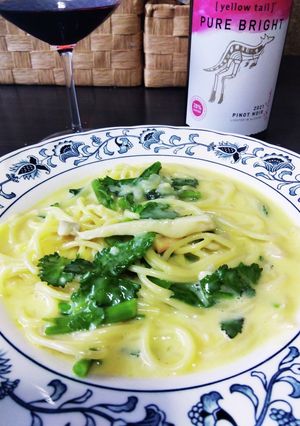 季節の野菜のカルボナーラ-レシピのメイン写真
