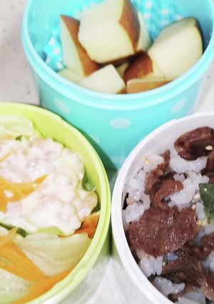 牛肉炒め 混ぜご飯 弁当用-レシピのメイン写真