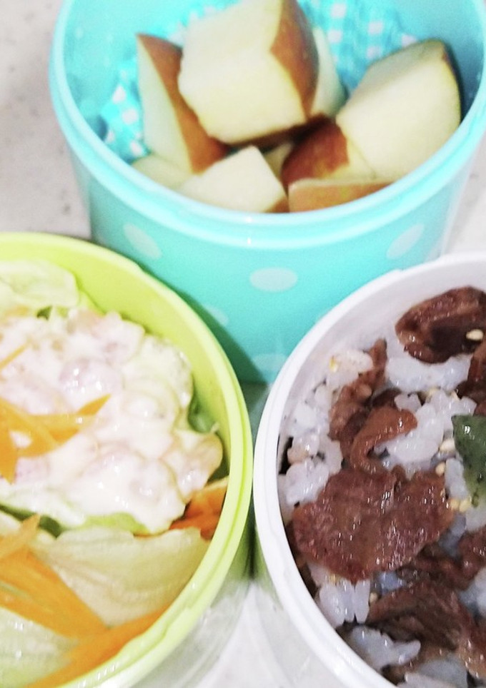 牛肉炒め　混ぜご飯　弁当用-レシピのメイン写真