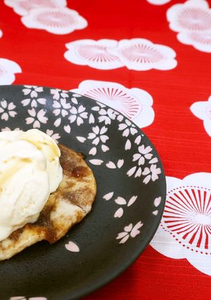 ホット『しぐれ煎』withアイスクリーム-レシピのメイン写真