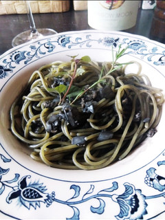 イカ墨と菊芋のパスタ-レシピのメイン写真