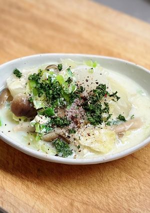 トロトロ白菜の雑穀豆乳リゾット風-レシピのメイン写真