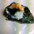 逆三角形海苔の握らないおにぎり