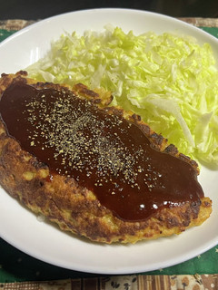 ハンバーグとオムレツの狭間で-レシピのメイン写真