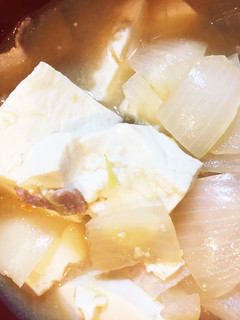 豚汁〜玉ねぎ・豚バラ・豆腐のみ-レシピのメイン写真