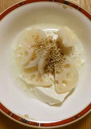 れんこん酢漬けと豆腐ごまあえ-レシピのメイン写真