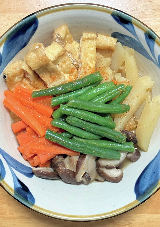 お得な油揚げと人参とジャガ芋のうま煮-レシピのメイン写真