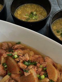 超簡単♥煮物の残ったスープで韓国風雑炊♡-レシピのメイン写真
