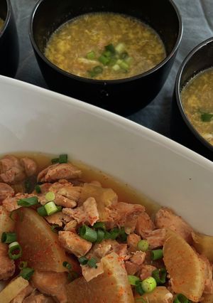 超簡単♥煮物の残ったスープで韓国風雑炊♡-レシピのメイン写真