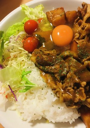 市販カレー●きのこ&ポークカレー-レシピのメイン写真