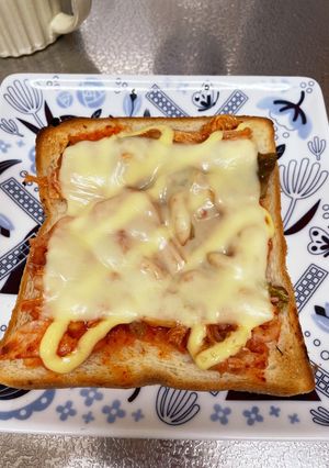 キムチーマヨトースト-レシピのメイン写真