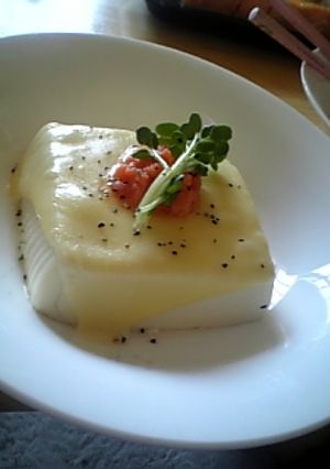 めんたいチーズのっけ豆腐-レシピのメイン写真