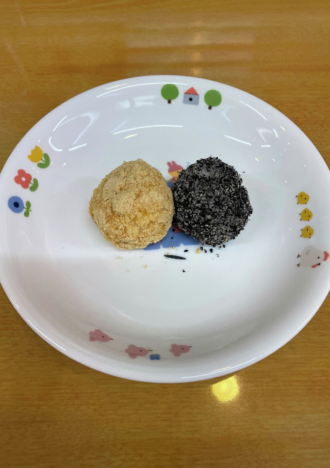 きな粉と黒ゴマのぼたもち-レシピのメイン写真