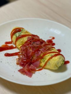 レンジで作るケールとチーズのオムレツ-レシピのメイン写真