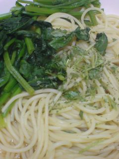 簡単♪ほうれん草の和風スープパスタ-レシピのメイン写真