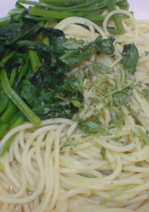 簡単♪ほうれん草の和風スープパスタ-レシピのメイン写真