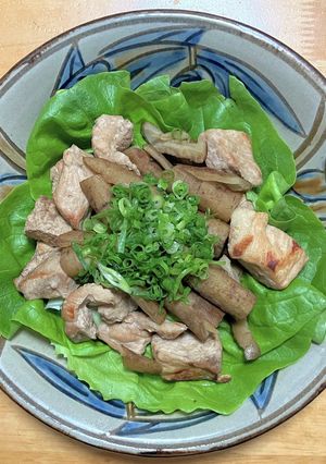 豚ロース肉とゴボウの醤油煮-レシピのメイン写真