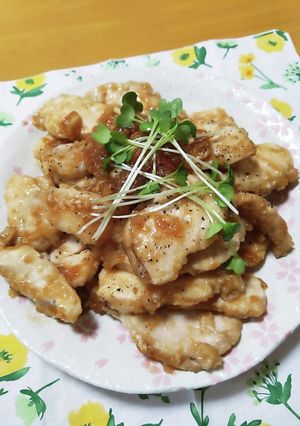 鶏むねの生姜焼き-レシピのメイン写真