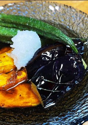 カボチャとなすびとオクラの揚げだし-レシピのメイン写真