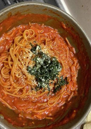 ワンパントマトジューススパゲティ-レシピのメイン写真