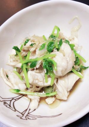ささみと豆苗の和物-レシピのメイン写真