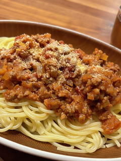 超簡単!ミートソーススパゲッティ-レシピのメイン写真