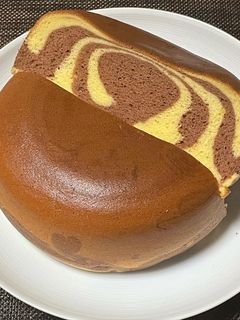 炊飯器で台湾カステラ マーブル-レシピのメイン写真