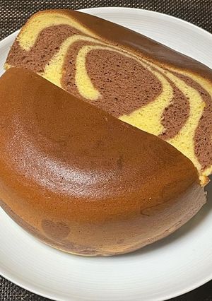炊飯器で台湾カステラ　マーブル-レシピのメイン写真