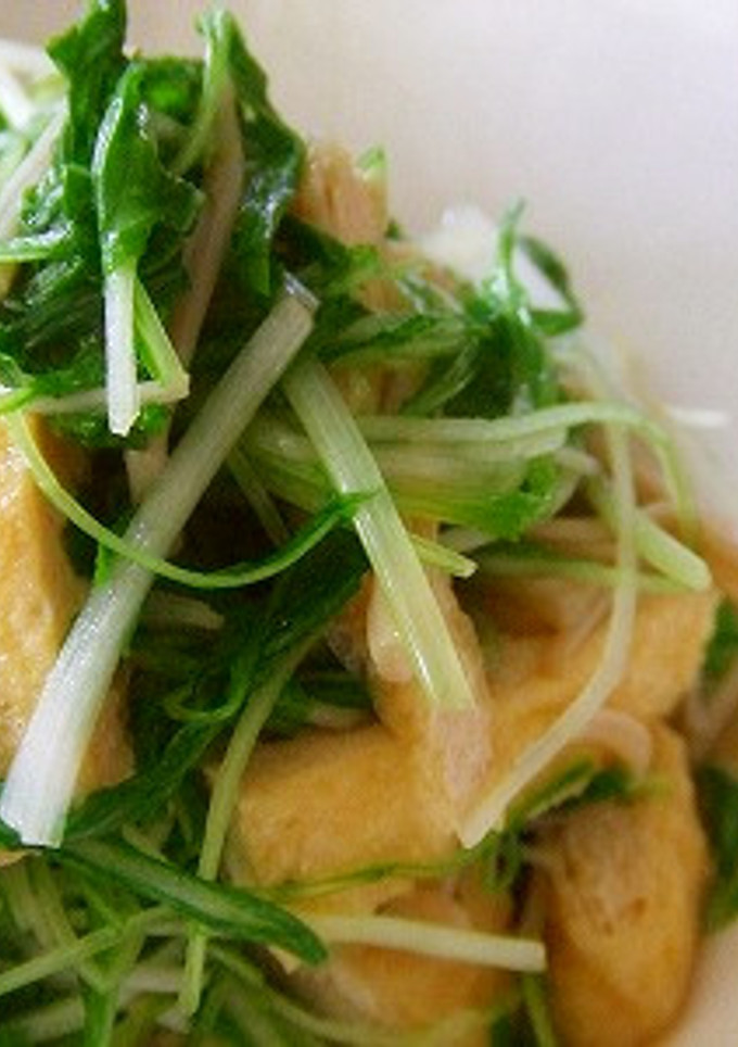*水菜と油揚げのさっと煮*-レシピのメイン写真