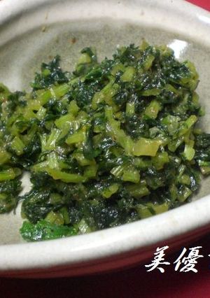 ご飯の友♪大根菜のピリ辛味噌-レシピのメイン写真