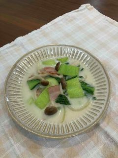 チンゲン菜の中華風クリーム煮-レシピのメイン写真