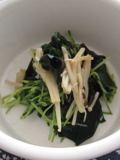 豆苗とエノキの簡単和え物-レシピのメイン写真