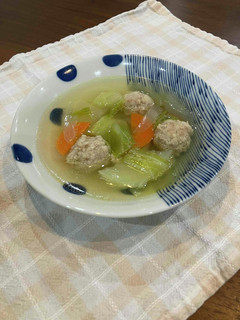 やわらか鶏だんごのコンソメスープ-レシピのメイン写真