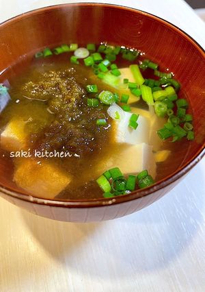 とろろ昆布と豆腐のお吸い物-レシピのメイン写真