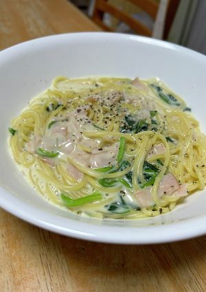 簡単クリームスパゲティおゆみ風-レシピのメイン写真