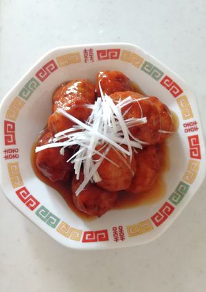 食欲増す♪甘酢あんの肉団子(*^_^*)-レシピのメイン写真