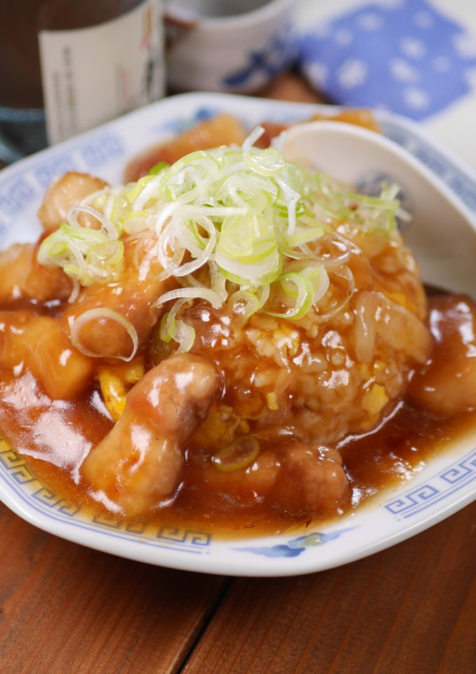 行列の中華屋の♪とろとろ豚バラあんかけ飯-レシピのメイン写真