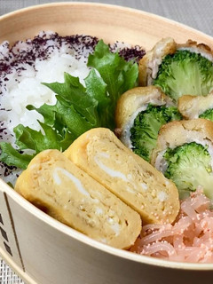 肉巻きブロッコリーのフリッター弁当-レシピのメイン写真