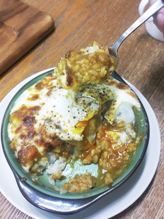 半熟玉子の焼きカレー(時短)-レシピのメイン写真