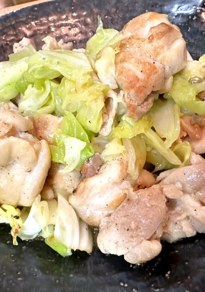 簡単鶏肉のキャベツのマヨ炒め-レシピのメイン写真