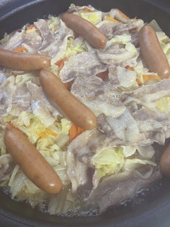 刻み野菜と豚バラの段々鍋-レシピのメイン写真