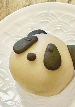 パンダの練り切り-レシピのメイン写真