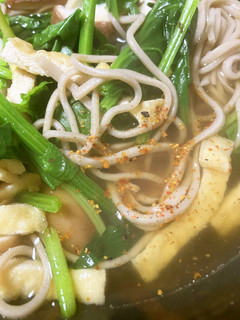 簡単 ほうれん草煮込み蕎麦-レシピのメイン写真