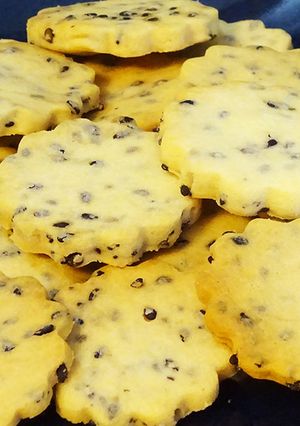 米粉の黒ごまクッキー-レシピのメイン写真