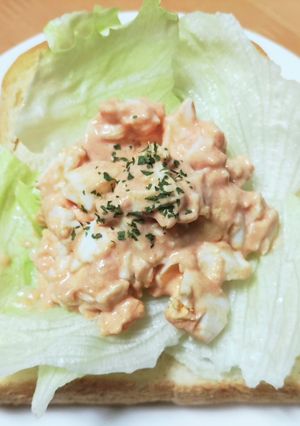 ゆで卵のオーロラソーストースト-レシピのメイン写真